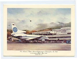Pan American Menu Clipper National Eagle Caracas 1st Flight 1980 Lockheed 1011 - £14.01 GBP