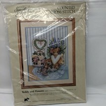 Something Special Teddy and Flowers Counted Cross Stitch Kit #50480 ST183 - £15.09 GBP