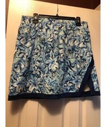 NWT STELLA PARKER OCEAN BLUE NAVY Golf Tennis Faux Wrap Knit Skort S M L XL - $735.92 MXN
