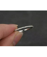 1 Ct Lab Created Diamond Women&#39;s Ring Band 14K White Gold Plated - $107.70