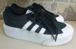 Adidas Womens Nizza Platform FV5321 Black Casual Shoes Sneakers Size 4.5... - $34.67 CAD
