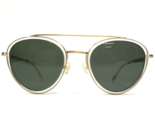 SEE Sunglasses 5347 POLAR C7 Clear Brushed Gold with Green Lenses 53-22-145 - $46.53