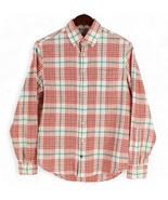 Taylor Stitch Shirt Mens 36 The Jack Plaid Long Sleeve Button Down Linen... - $33.41