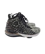 Nike LeBron XVII (17) Kids Basketball Shoe Gray/Black Size 6Y - $33.69