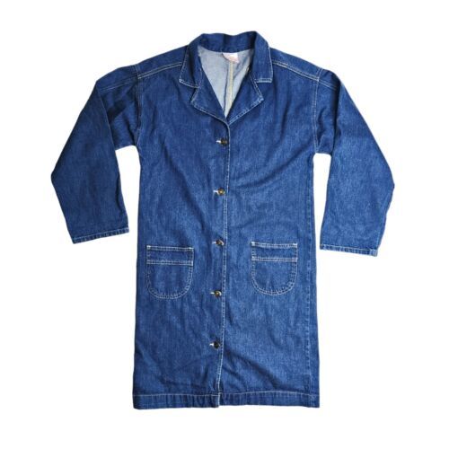 Calabash Sanforized Denim Chore Jacket Size 14 Reg Long Button - $29.59