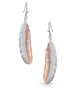 Montana Silversmith Kristy Titus Gilded Feather Earrings - £133.77 GBP