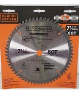Miter Saw Blade -7 1/4in  60T Fine Finish BLACK+DECKER Carbide 77-760 NE... - $503.81 MXN