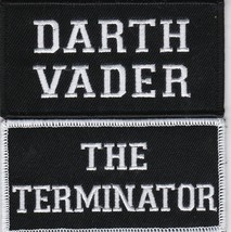 Vader Terminator 2X4 SEW/IRON Patch Ford Dodge Chevy Plymouth Hemi Mopar Name - £11.98 GBP