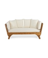 Christopher Knight Home Patrick Outdoor Acacia Wood Expandable Daybed wi... - £350.37 GBP