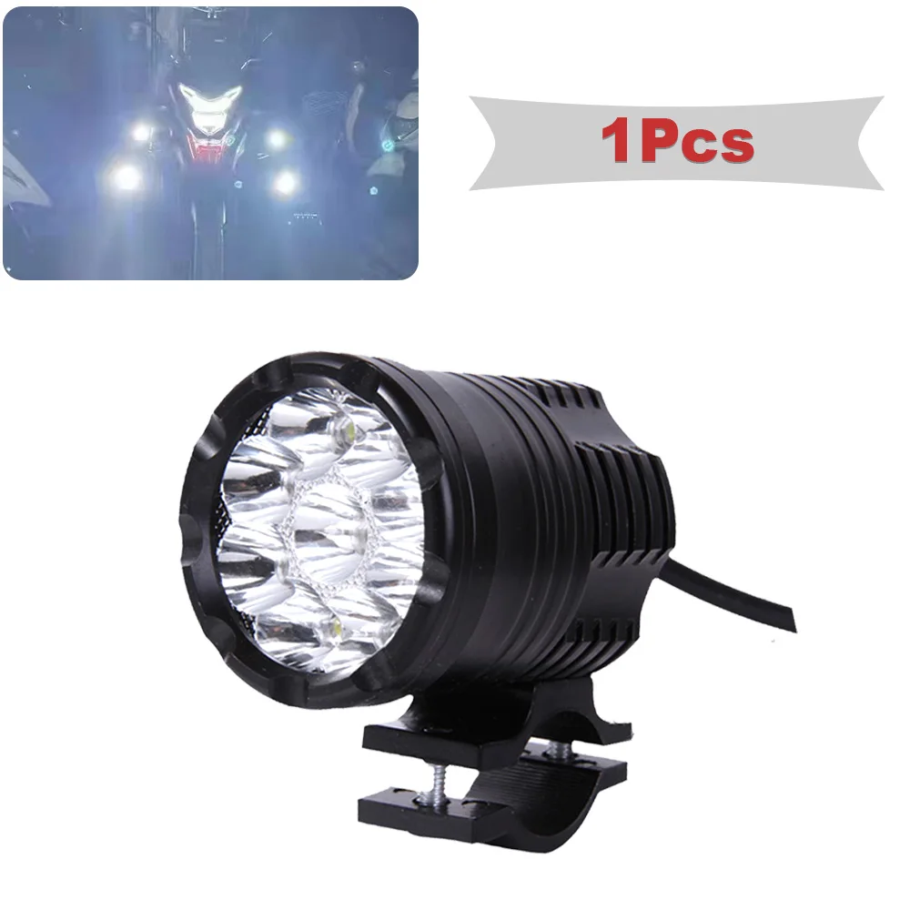 9 Chips Additional LED Headlights  Motorcycle High/Low/Strobe Long Range Lights  - £391.26 GBP