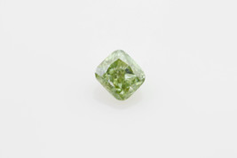 Chameleon Diamond - 0.27ct Cushion Shape Natural Loose Fancy Deep Green Diamond - £690.66 GBP