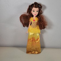 Disney Beauty &amp; The Beast Princess Royal Shimmer Belle Doll 12&quot; Yellow D... - £9.23 GBP