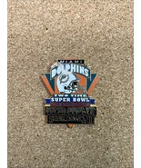 1996 Miami Dolphins 2X Super Bowl Champions Pin Peter David NFL SB VII VIII - $51.95 CAD