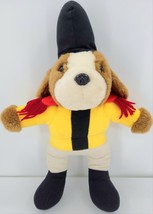 Vintage Plush Puppy Dog Soldier Band Leader Yellow Uniform - £16.57 GBP