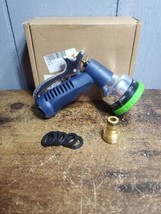 Garden Hose Lawn Nozzle Sprayer Heavy Duty Metal 9 Adjustable Water Pattern Thum - £9.19 GBP