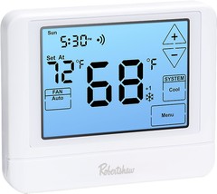Thermostat With Touchscreen, Multi-Stage, 4 Heat/ 2 Cool,, Fi Programmab... - £83.10 GBP