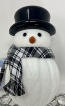 BATH &amp; BODY WORKS LIGHT UP WHITE SNOWMAN WALLFLOWER FRAGRANCE SCENT CONT... - $22.28