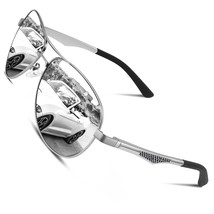 Ga61 Premium Al-Mg Alloy Pilot Polarized Sunglasses Uv400, Full Mirrored... - £33.61 GBP