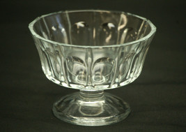 Vintage Clear Glass Thumbprint Ice Cream Sherbet Dish by Kig Indonesia - £6.96 GBP