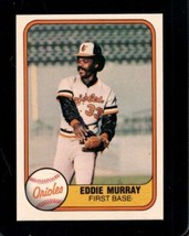 1981 Fleer #184 Eddie Murray Nmmt Orioles Hof *X104370 - £3.08 GBP
