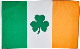 Ireland Irish Shamrock St. Patricks Day Flag 3X5 150D Banner Clover Leaf - £16.07 GBP