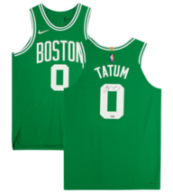 Jayson Tatum Autographed Boston Celtics Nike Authentic Green Jersey Fanatics - £565.35 GBP