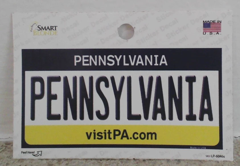 Pennsyvlania Pennsylvania - 3&quot; Decal Sticker - $10.95 CAD
