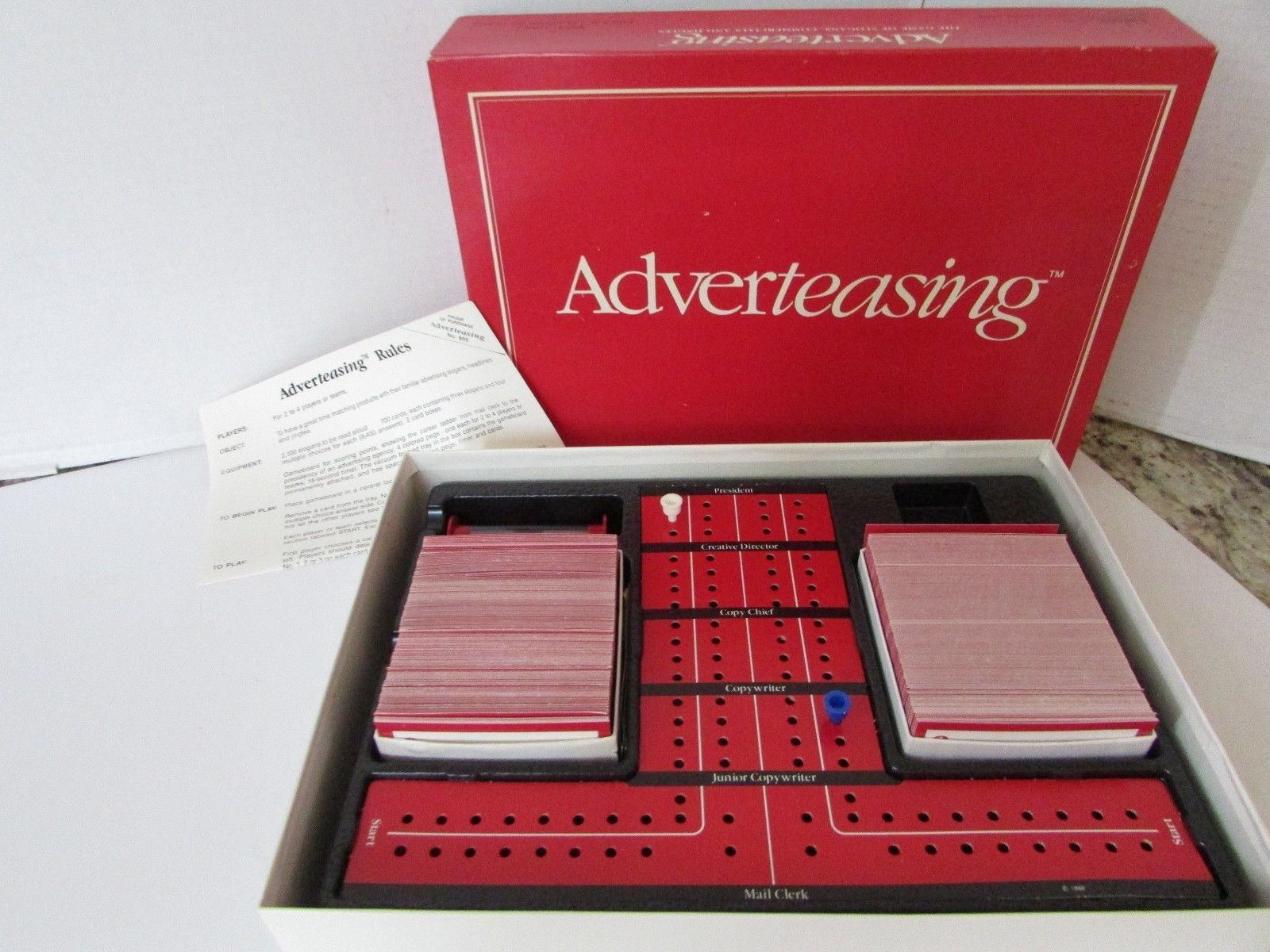 CADACO NO. 800 GAME ADVERTEASING GAME OF SLOGANS COMMERCIAL & JINGLES 1988 - £6.33 GBP