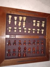 Vintage Cardinal chess set in box all wooden missing 1 piece - $29.69