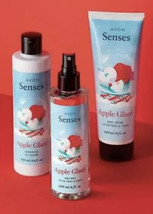 Avon Senses Apple Glaze Collection Set Of 3 - £26.13 GBP