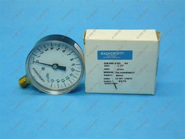 Ashcroft 25W1005-H-02L-15# 2 1/2&quot; Pressure Gauge 15 PSI LM 1/4&quot; NPT New - £14.89 GBP