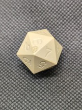 Vintage Gamescience Light Yellow D20 (0-9) Twice Dice - $646.35 MXN