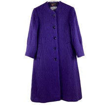 George David Fashions Mohair Coat Women’s Medium ? Purple Vintage 80&#39;s B... - £117.92 GBP