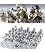 21pcs/set Crusader Army Rome Commander Soldiers Medieval Knights Minifig... - £26.27 GBP