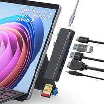 Surface Pro 9 Accessories, Surface Pro 8 Hub With 4K Hdmi, 100W Usb C Thunderbol - £50.89 GBP