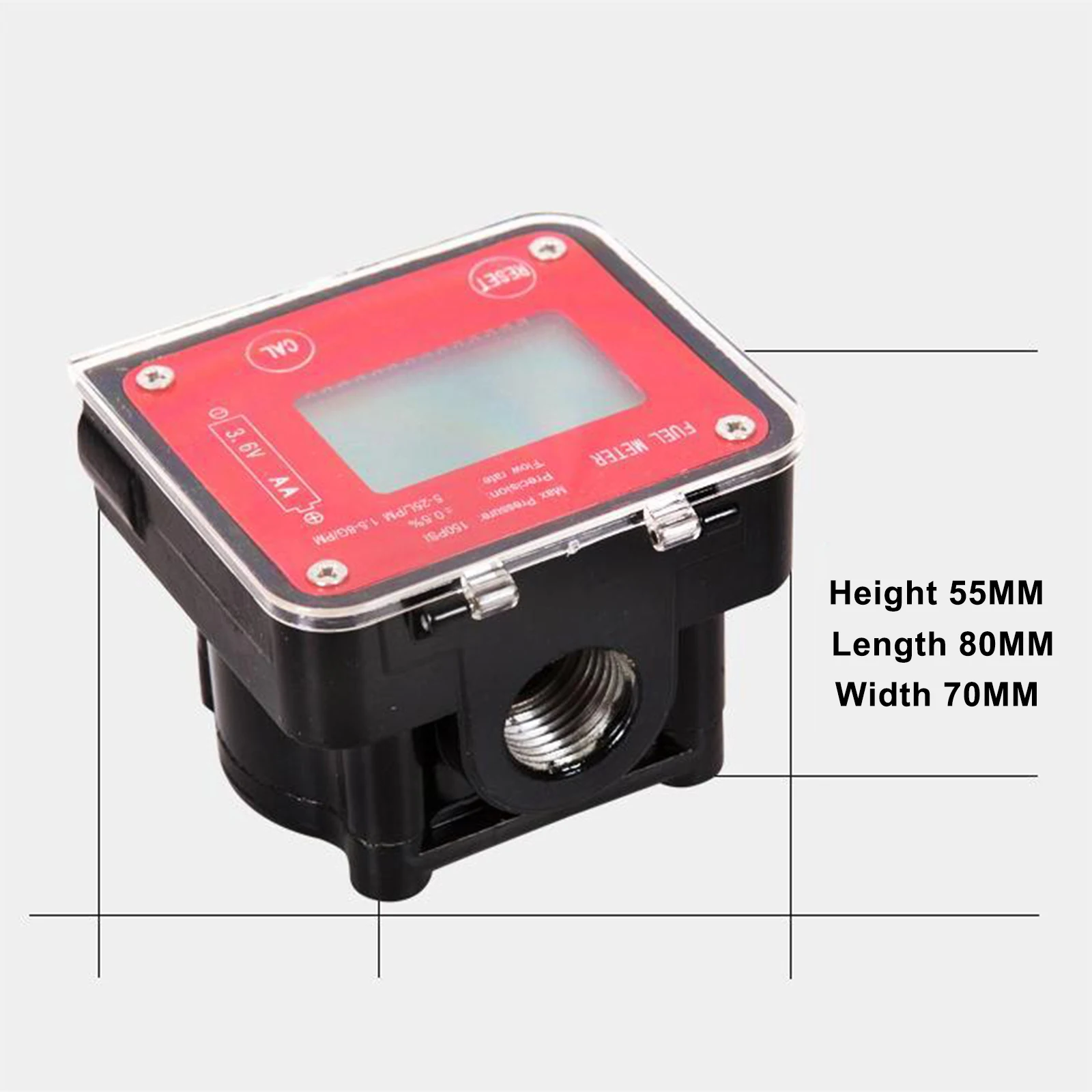 Flow Meter High Precision Gear Flowmeter DN15 DN20 Digital Fuel Gauge ...