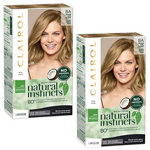 (2 Pack)Natural Instincts Clairol Non-Permanent Hair Color 8A Medium Cool Blonde - £19.66 GBP