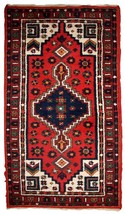 Handmade vintage Oriental rug 2.4&#39; x 4.5&#39; (74cm x 140cm) 1970s - 1C812 - $623.27