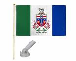 5&#39; Wooden Flag Pole Kit W/Nylon White Bracket 3x5 Yukon Canada Polyester... - $24.88