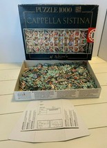 Sistine Chapel EDUCA Cappella Sistina 1000 Piece Jigsaw Puzzle  - $18.23