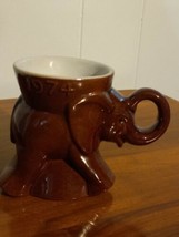Vintage Frankoma Elephant Mug GOP Political 1974 Coffee - $14.85