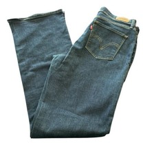 Levis 512 Perfectly Slimming Bootcut Denim Jeans Womens 29X34 Pockets Dark Wash - £18.37 GBP