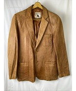 Vintage Americana Brand Size 44 Brown Leather Jacket-Made In Korea 70s - €32,99 EUR