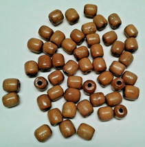 Vintage Wood Macrame Beads Lot of 50 brown - £6.76 GBP