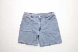Vtg Y2K 2001 Levis 550 Womens 22 Distressed Relaxed Fit Denim Jean Shorts Jorts - £38.68 GBP