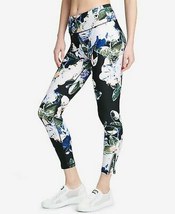 DKNY Sport Luminescence Printed High Rise Ankle Leggings, Size Large - $35.00