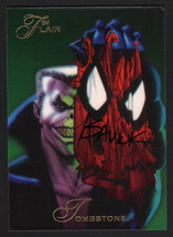 Alex Saviuk Art SIGNED 1994 Fleer Flair Spiderman vs Tombstone Trading Card - £10.10 GBP