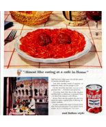 1956 Chef Boy-Ar-Dee Advertisement Spaghetti And Meatballs Dinner DWWW13 - $552.04 MXN