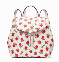 New Kate Spade Lizzie Medium Flap Backpack Festive Rosette Saffiano / Dust bag - £98.64 GBP