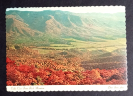 Cades Cove Smoky Mountains TN Autumn Foliage Scalloped Dexter Postcard 1970s - £3.12 GBP